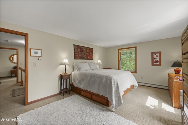 126 Christian Hill Rd, Great Barrington, MA 01230 - bedroom with a baseboard heating unit and carpet floors