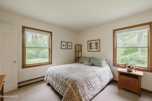 126 Christian Hill Rd, Great Barrington, MA 01230 - carpeted bedroom with baseboard heating and baseboards