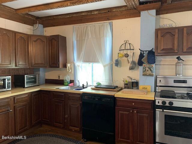 kitchen with stainless steel appliances and sink