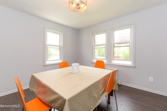 800 Simonds Rd, Williamstown, MA 01267 - dining space with baseboards and dark wood finished floors