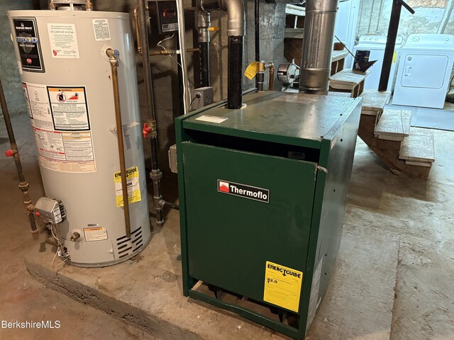 800 Simonds Rd, Williamstown, MA 01267 - utilities with water heater and independent washer and dryer