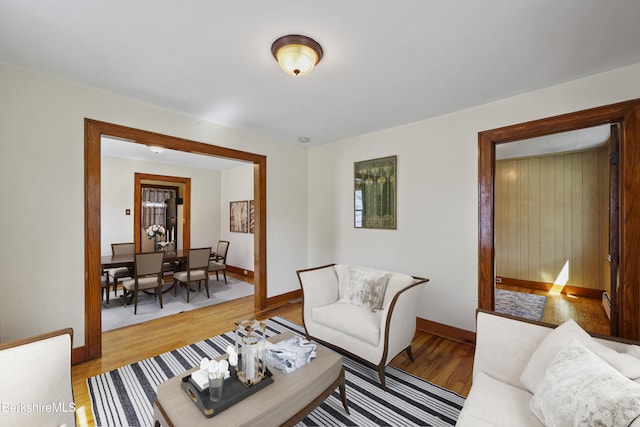 41 Pine St, Dalton, MA 01226 - living area with light wood-type flooring and baseboards
