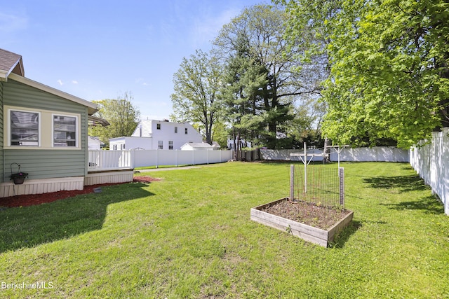 41 Pine St, Dalton, MA 01226 - view of yard featuring a garden and a wooden deck