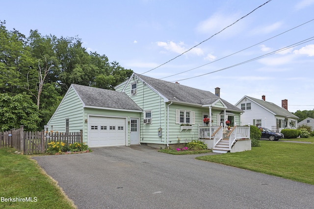 17 Jeffrey Dr, Pittsfield, MA 01201 - view of front of property featuring an attached garage, driveway, a shingled roof, and a porch