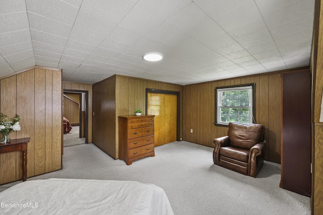 17 Jeffrey Dr, Pittsfield, MA 01201 - bedroom with carpet flooring and wooden walls