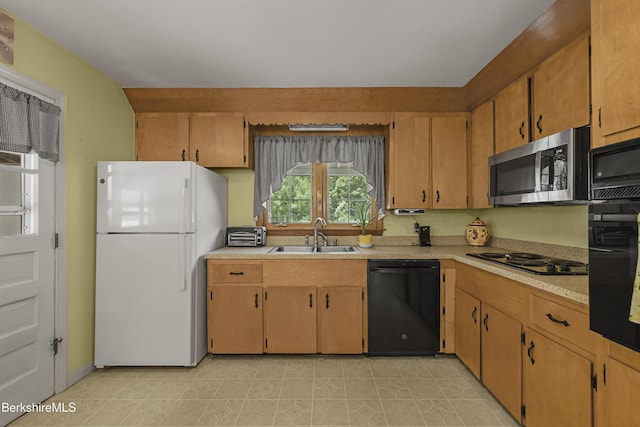 17 Jeffrey Dr, Pittsfield, MA 01201 - kitchen with black appliances and light countertops