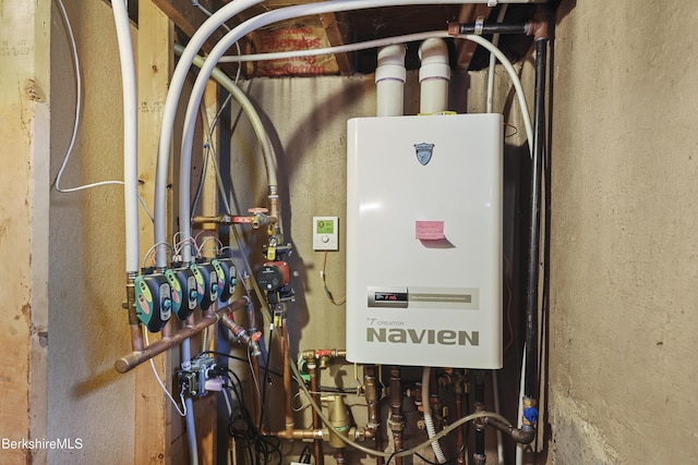 17 Jeffrey Dr, Pittsfield, MA 01201 - utility room featuring water heater