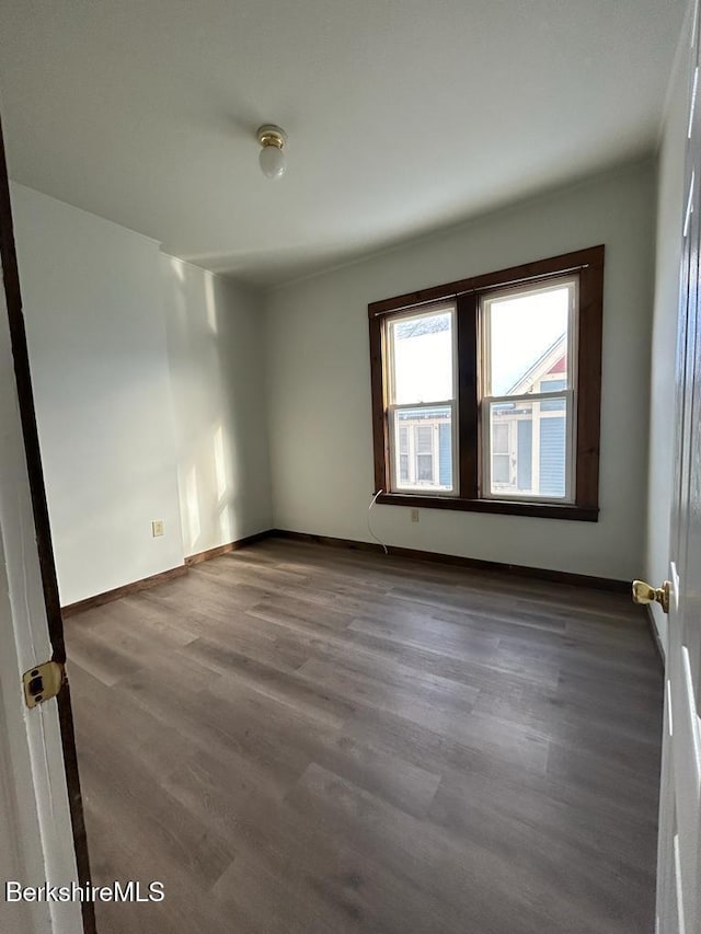 51 Bracewell Ave, North Adams, MA 01247 - unfurnished room featuring dark wood-style floors and baseboards