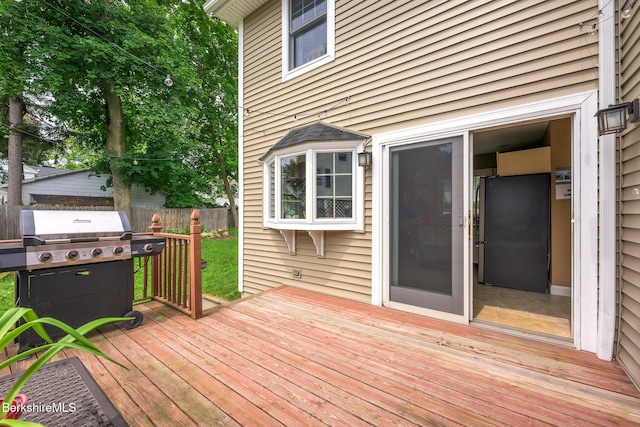 16 Revere Pkwy, Pittsfield, MA 01201 - wooden deck featuring grilling area