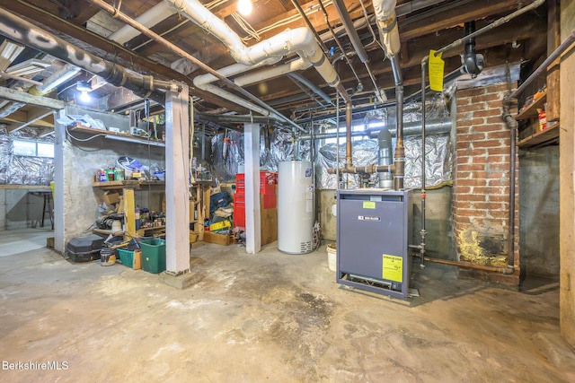 16 Revere Pkwy, Pittsfield, MA 01201 - unfinished basement featuring gas water heater
