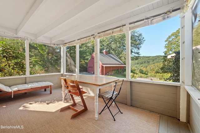 view of sunroom / solarium