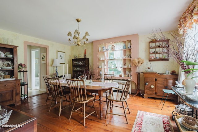 70 Main St, Egremont, MA 01258 - dining room with a chandelier and hardwood / wood-style flooring