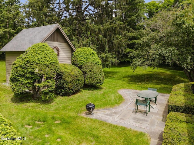 70 Main St, Egremont, MA 01258 - view of grassy yard with a patio area