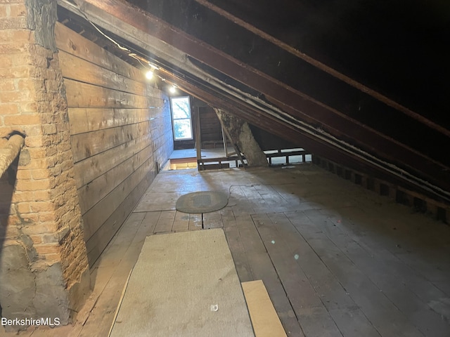 view of attic