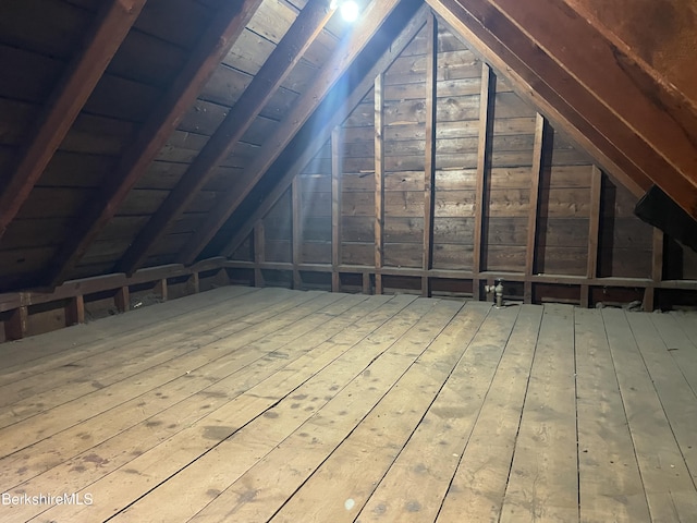 view of attic