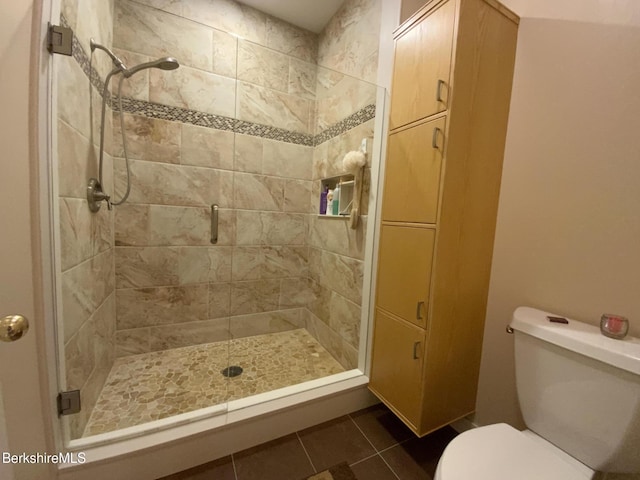 11 Prospect Hill Rd Unit 1, Stockbridge, MA 01262 - bathroom featuring a shower stall and tile patterned floors