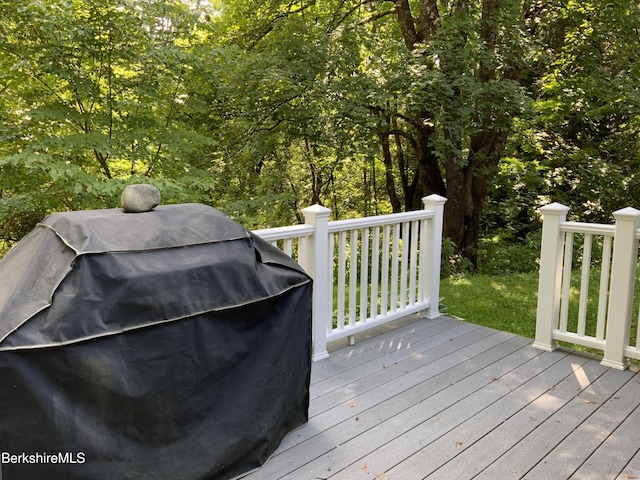 11 Prospect Hill Rd Unit 1, Stockbridge, MA 01262 - deck featuring a grill