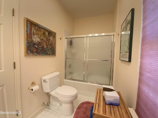 11 Prospect Hill Rd Unit 1, Stockbridge, MA 01262 - full bathroom featuring tile patterned flooring and bath / shower combo with glass door