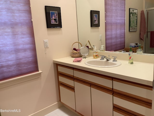 11 Prospect Hill Rd Unit 1, Stockbridge, MA 01262 - bathroom with vanity and tile patterned flooring