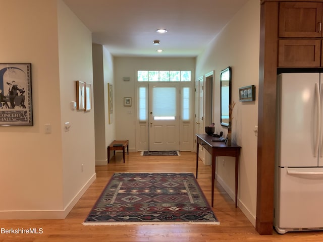 11 Prospect Hill Rd Unit 1, Stockbridge, MA 01262 - entryway featuring light wood-type flooring and recessed lighting