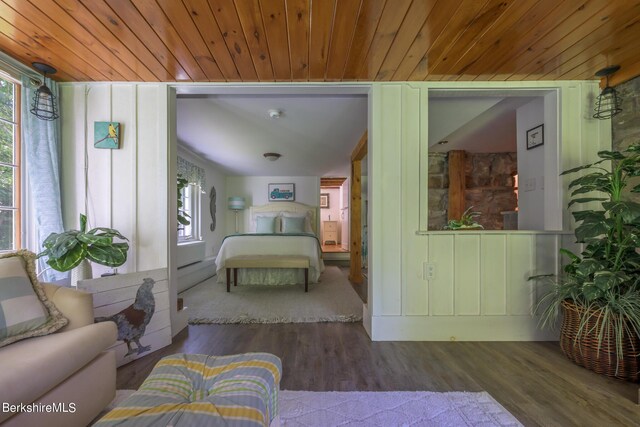 85 E Main St, Stockbridge, MA 01262 - bedroom featuring wood finished floors and wooden ceiling
