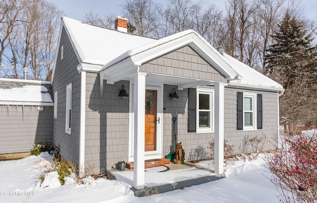 view of front of home