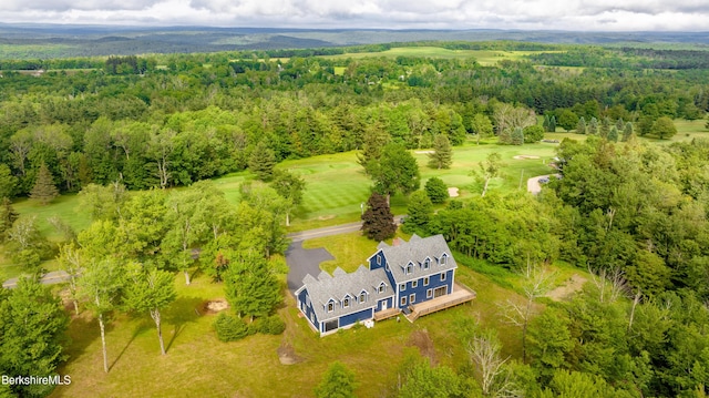 138 Ridge Rd, Worthington, MA 01098 - aerial view of property and surrounding area featuring a heavily wooded area