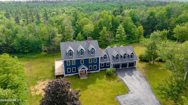 138 Ridge Rd, Worthington, MA 01098 - view of subject property with a heavily wooded area