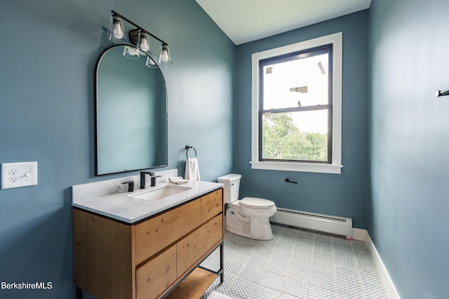 138 Ridge Rd, Worthington, MA 01098 - bathroom featuring baseboard heating and vanity