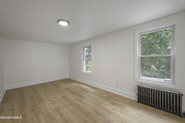 102 Pontoosuc Ave, Pittsfield, MA 01201 - unfurnished room featuring radiator heating unit, light wood-type flooring, and healthy amount of natural light