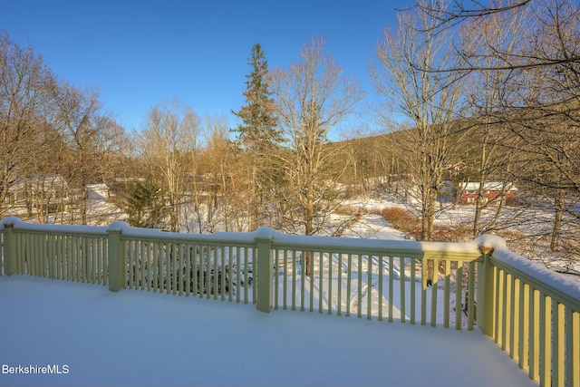 5 Stockbridge Rd, West Stockbridge, MA 01266 - view of snow covered deck