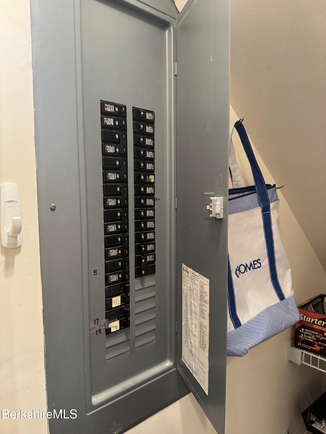 utility room with electric panel