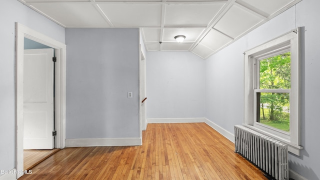 349 New Lenox Rd, Lenox, MA 01240 - additional living space with radiator, light wood-style flooring, and baseboards
