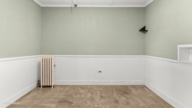 349 New Lenox Rd, Lenox, MA 01240 - empty room featuring radiator heating unit and carpet