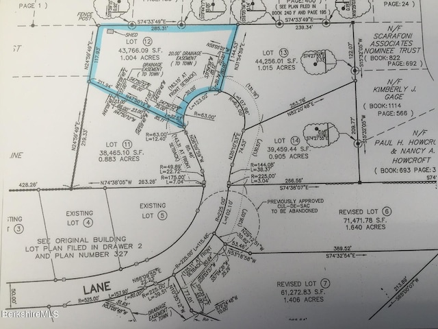 LOT12 Kingsmont Ln, Adams MA, 01220 land for sale