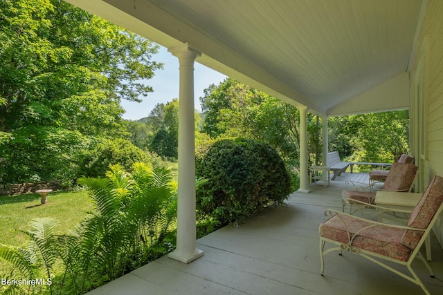 28 Main Rd, Tyringham, MA 01264 - view of covered porch