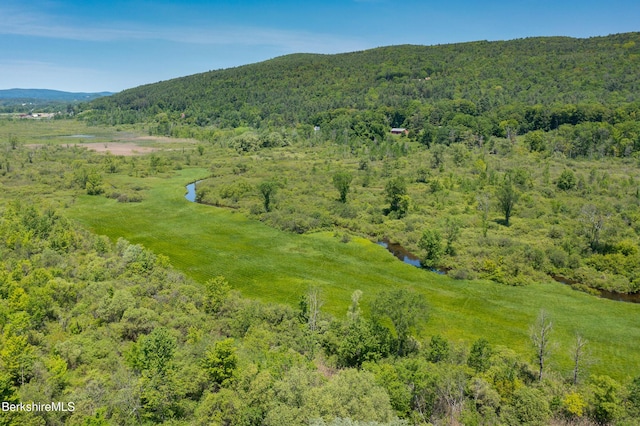 28 Main Rd, Tyringham, MA 01264 - aerial view of property's location featuring a water and mountain view