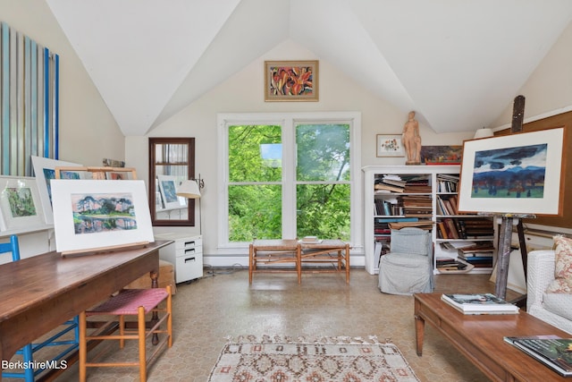 28 Main Rd, Tyringham, MA 01264 - home office with vaulted ceiling