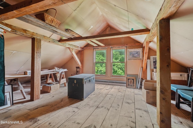 28 Main Rd, Tyringham, MA 01264 - attic featuring baseboard heating