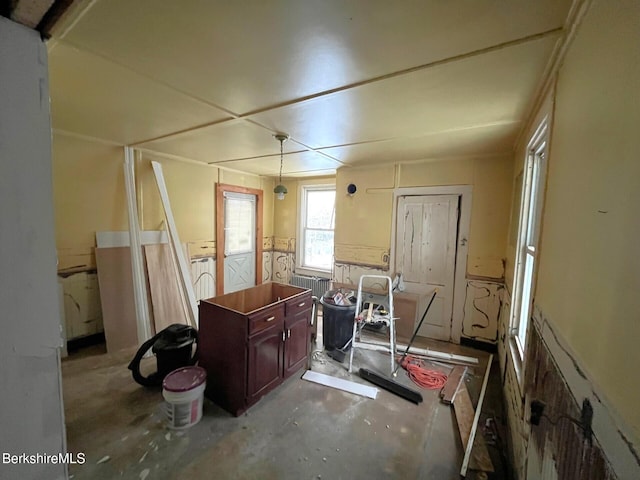 miscellaneous room featuring concrete flooring