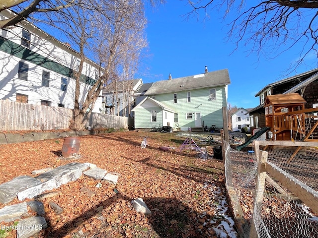 view of rear view of property