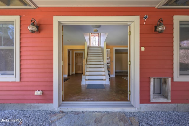 view of exterior entry