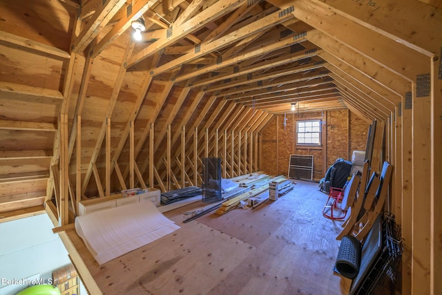 view of attic