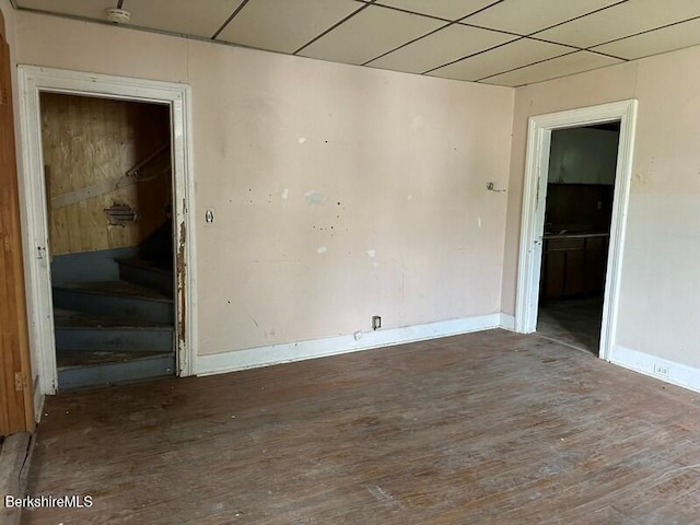 27-29 Daniels Ave, Pittsfield, MA 01201 - empty room featuring wood finished floors and a smoke detector