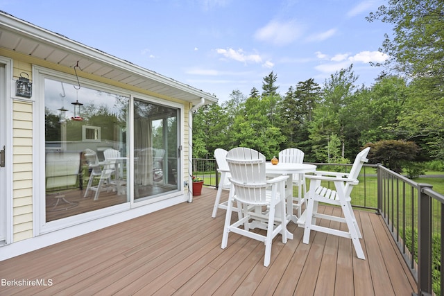 4 Birch Hill Rd, Peru, MA 01235 - wooden deck featuring outdoor dining space