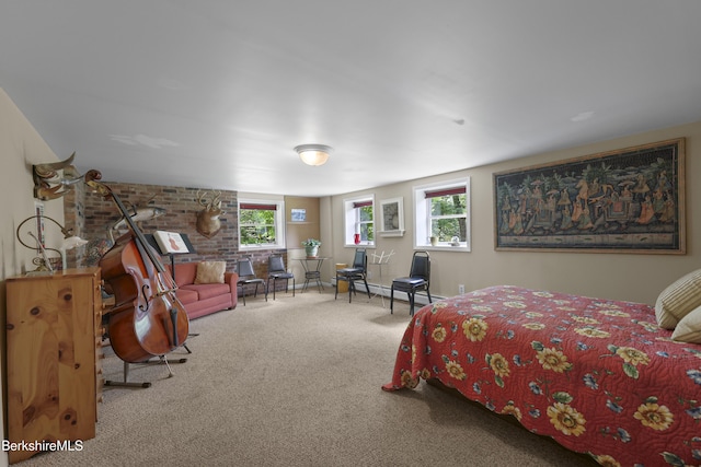4 Birch Hill Rd, Peru, MA 01235 - carpeted bedroom with multiple windows and a baseboard heating unit