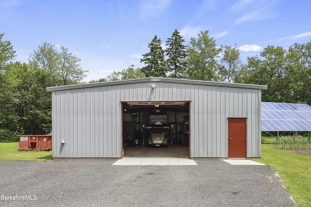 4 Birch Hill Rd, Peru, MA 01235 - view of outdoor structure with solar panels