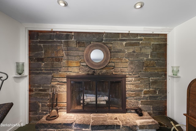 4 Birch Hill Rd, Peru, MA 01235 - detailed view of a fireplace