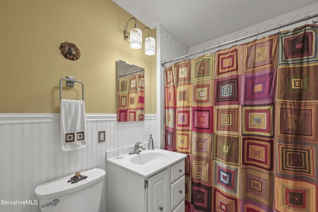 4 Birch Hill Rd, Peru, MA 01235 - full bathroom featuring vanity and wainscoting