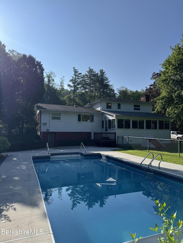 31 Autumn Dr, North Adams, MA 01247 - view of pool featuring a deck